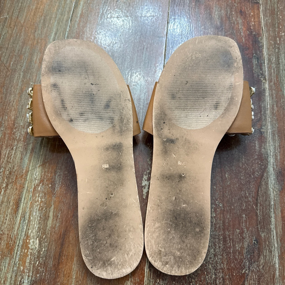 Steve Madden Brown Iridescent Gem Flat Sandals Size 8 Womens - Picture 7 of 8